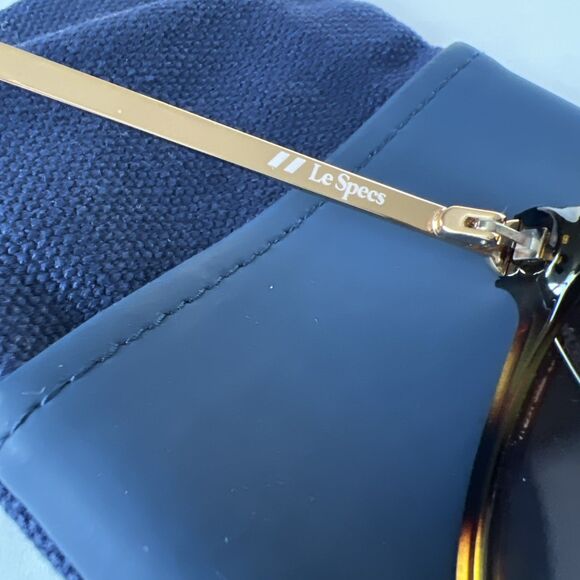 LeSpecs Contention Sunglasses Women Brown Gold NWT main image 4